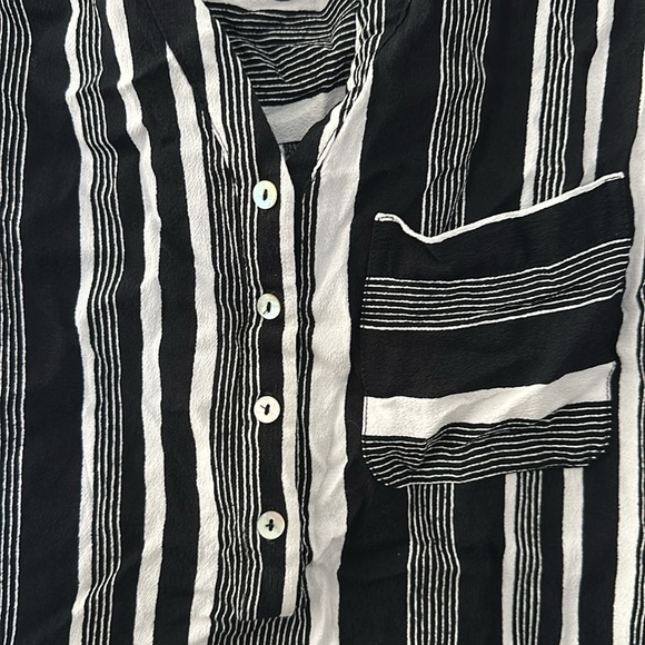 Esqualo Striped Button Tank - Picture 2 of 3